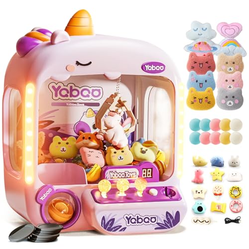 Claw Machine for Kids Girl, Vending Machines Toys for Girls 4 5 6 7 8, Unicorns Girls Toys Age 6-8, Arcades Game Party Toy Age 6-7,Ideas Christmas Birthday Gifts for Girl 4 5 6 Year Old