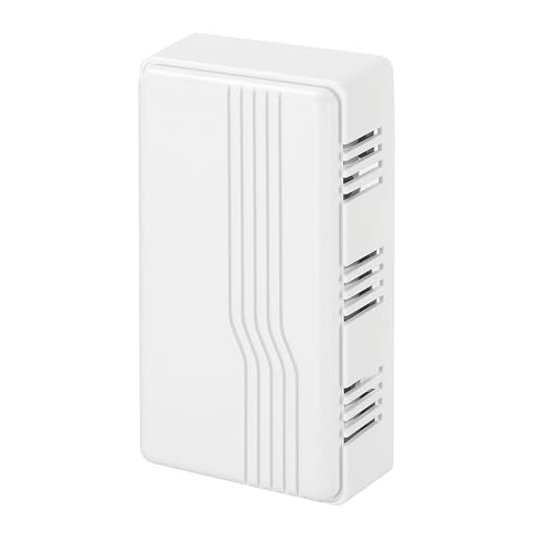Heath Zenith Wired Mechanical Doorbell Chime, White, Plastic, Wired, 2 Tunes, Vertical, Horizontal, 80 dB, Button Not Included