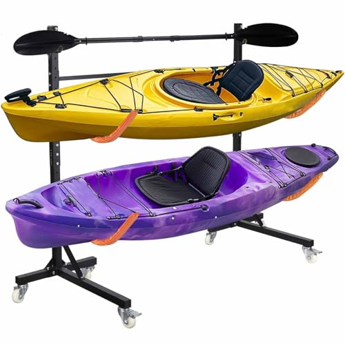 Quynhni- Standard Kayak Paddle,Kayak Paddle Sturdy Iron Shaft and Durable Polypropylene Blade 0/65° Blade Angle with drip Loop.