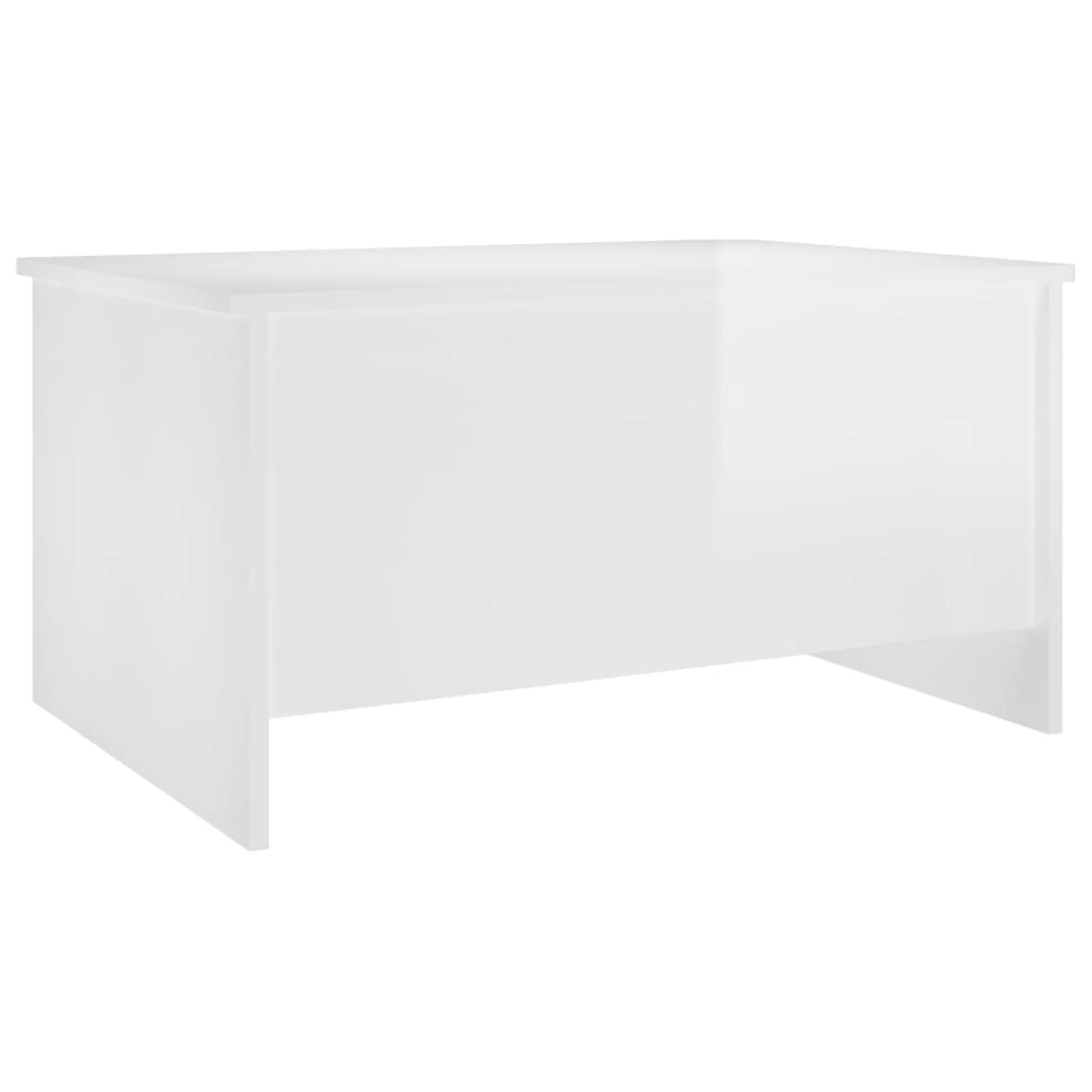 Walmeck Coffee Table High Gloss White 31.5