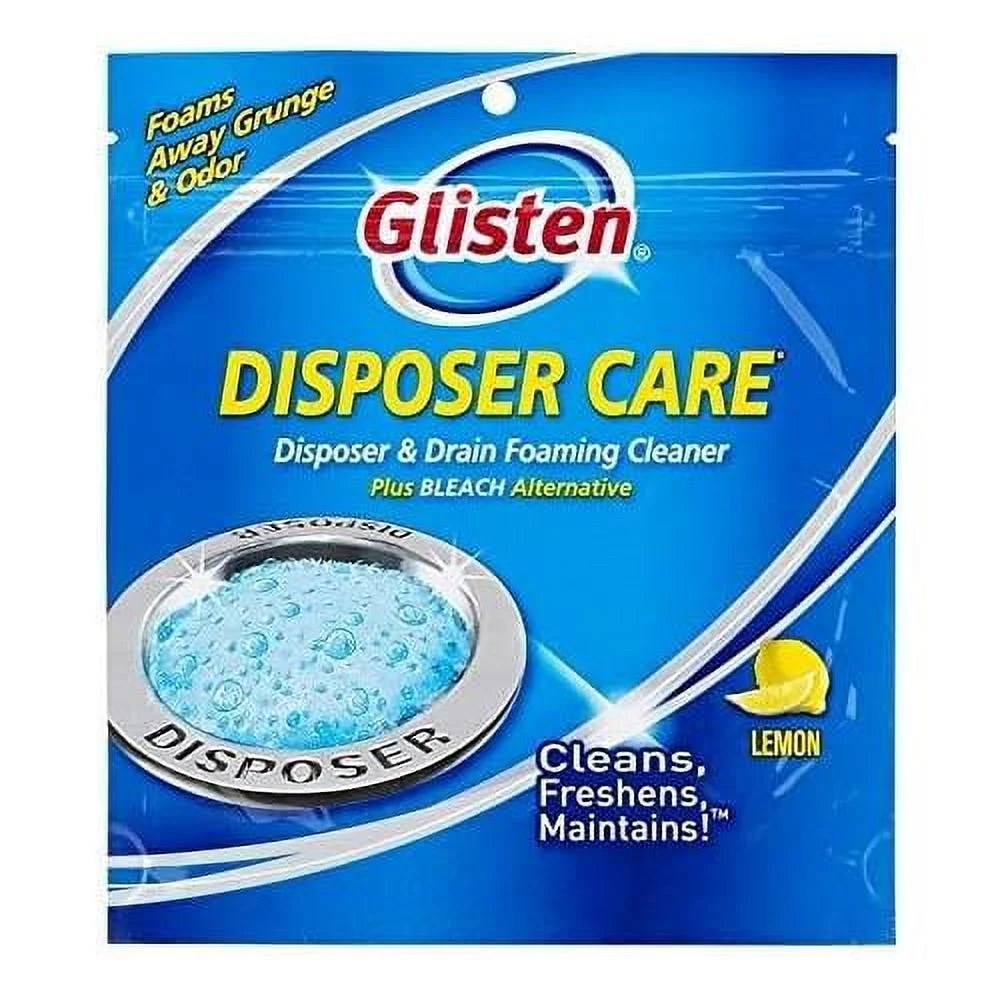 3 X Glisten DP06N-PB Disposer Care Foaming Garbage Disposer Cleaner-4.9 Ounces (4 Uses)-Powerful Disposal Cleanser For Complete Cleaning Of Entire Disposer