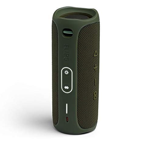 JBL Flip 5 (Black) + Bundle with divvi! Protective Hardshell Case