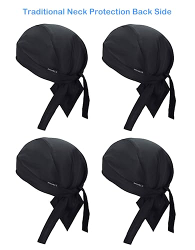 Sweat Wicking Doo Rag Cooling Dew Rag Helmet Liner Large Motorcycle Do Rags Head Wrap Bandana Skull Caps for Men and Women