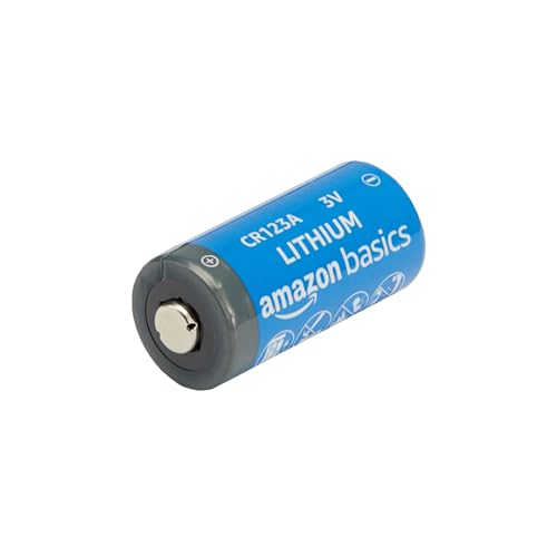 Amazon Basics 24-Pack Non-Rechargeable CR123A Lithium Batteries, 3 Volt, Up to 10-Year Shelf Life