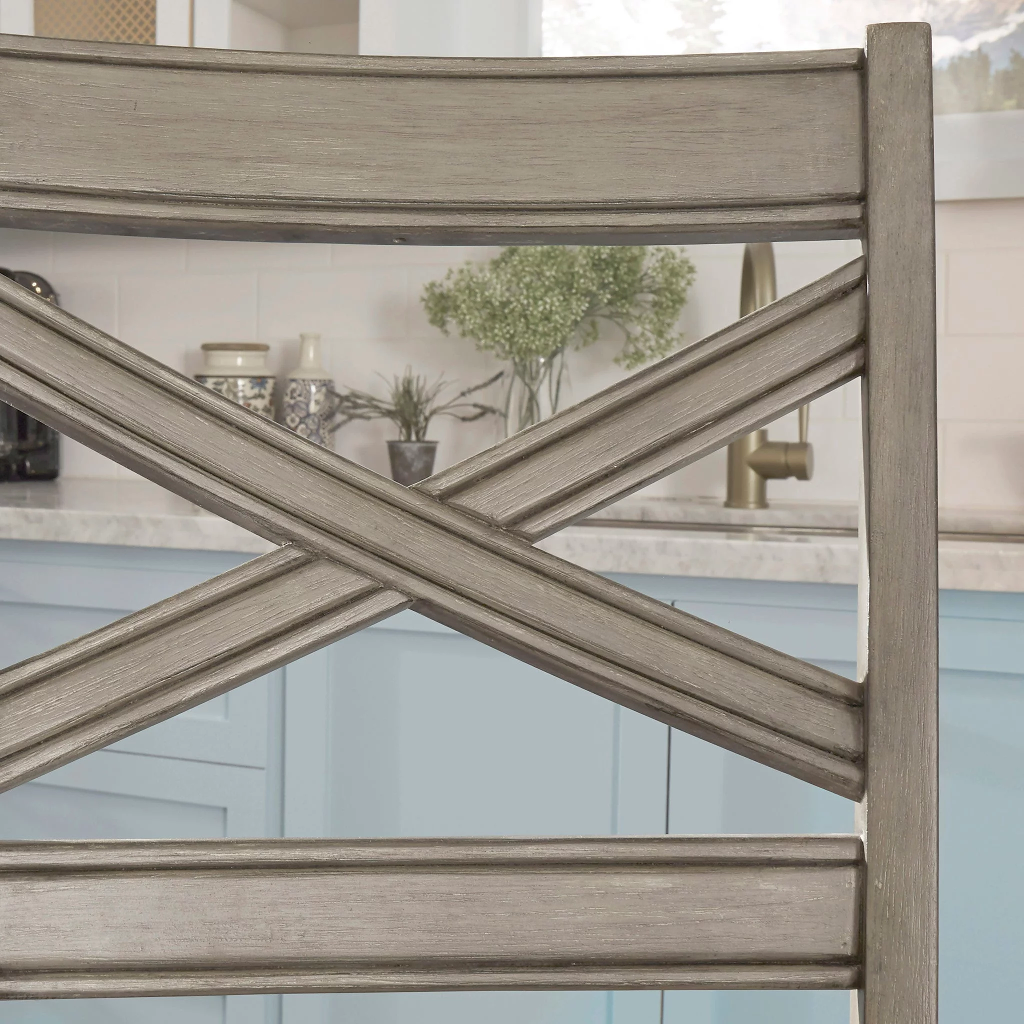 Mountain Lodge Gray Bar Stool