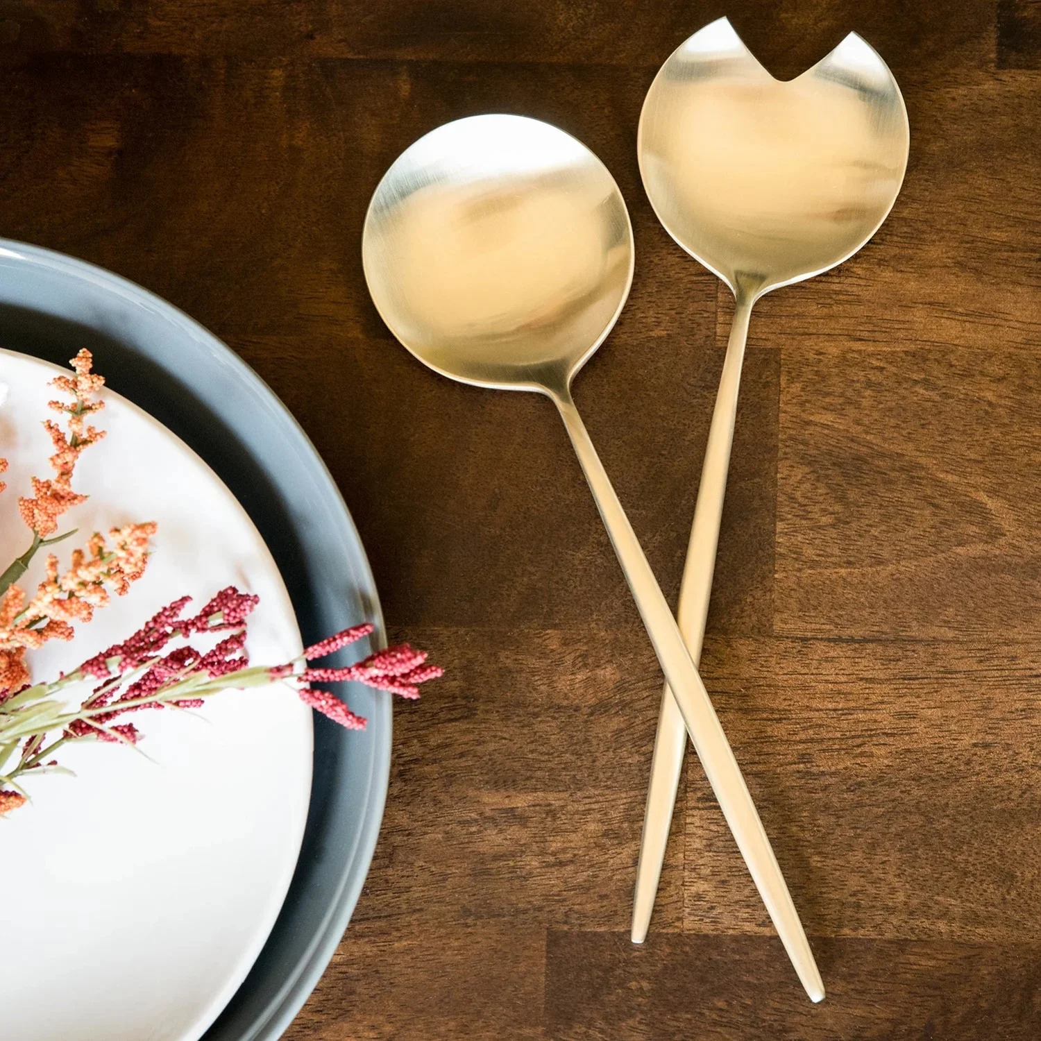 CAMBRIDGE Silversmiths Gaze Champagne Satin 2-Piece Hostess Set