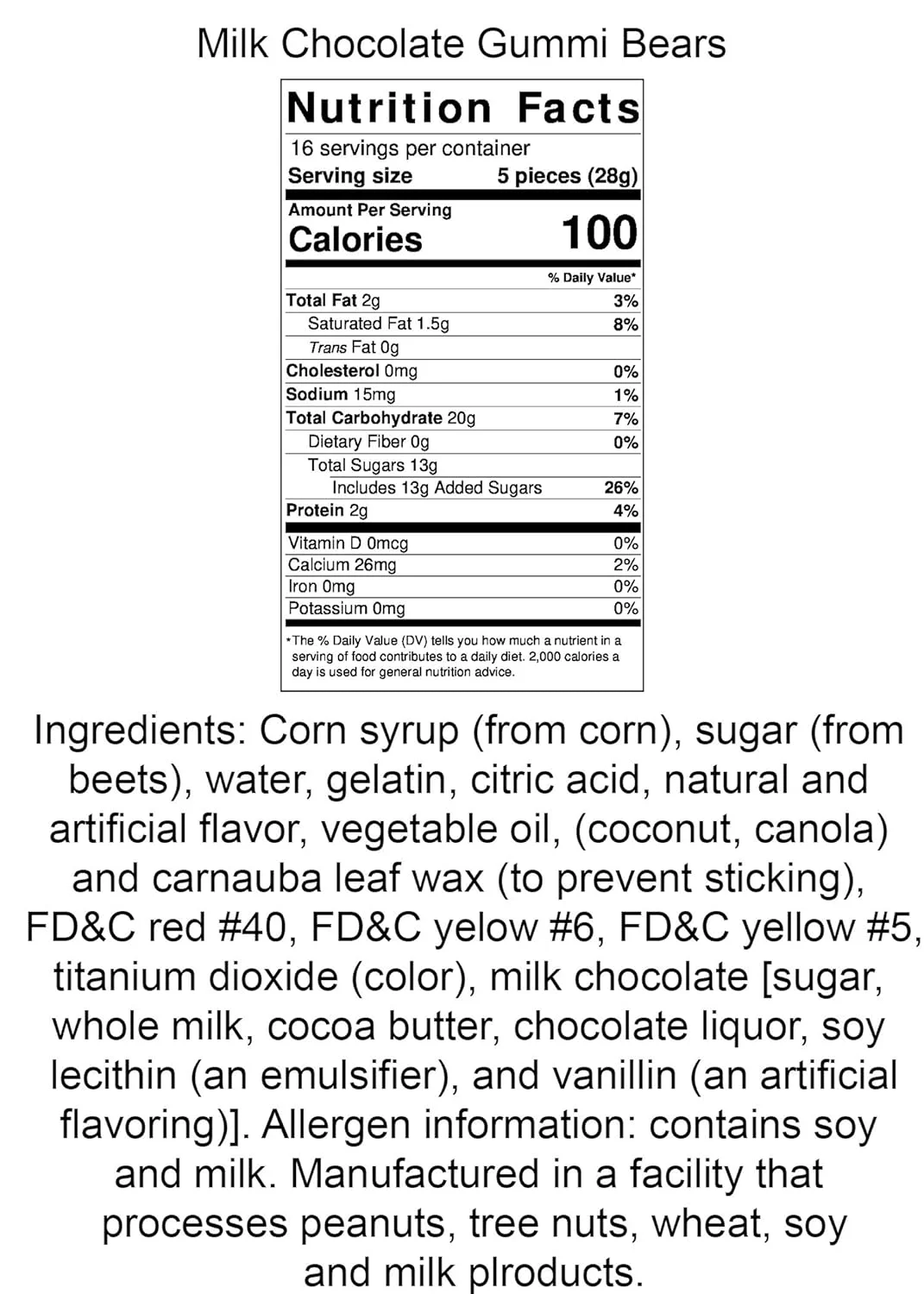 Premium Chocolate Candy (Chocolate Covered Gummi Bears 12 Oz. Tub (2 Count))