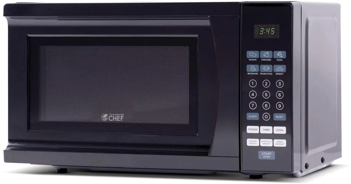 Commercial Chef CHM770B Countertop Microwave, 0.7 Cubic Feet, Black