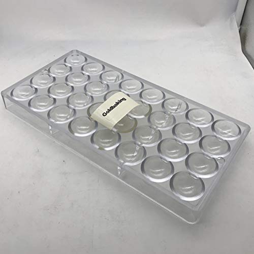 Goldbaking Ball Chocolate Mold Ball Polycarbonate Mould Chocolate Mold Hot Chocolate Bomb (Middle 2inch)