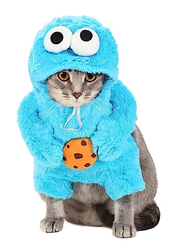 Pet Krewe Unleash The Parade X-Large Cookie Monster Dog Costume Sesame Street Pet Costumes - Perfect for Halloween, Christmas Holiday, Parties, Photoshoots, Gifts for Dog Lovers