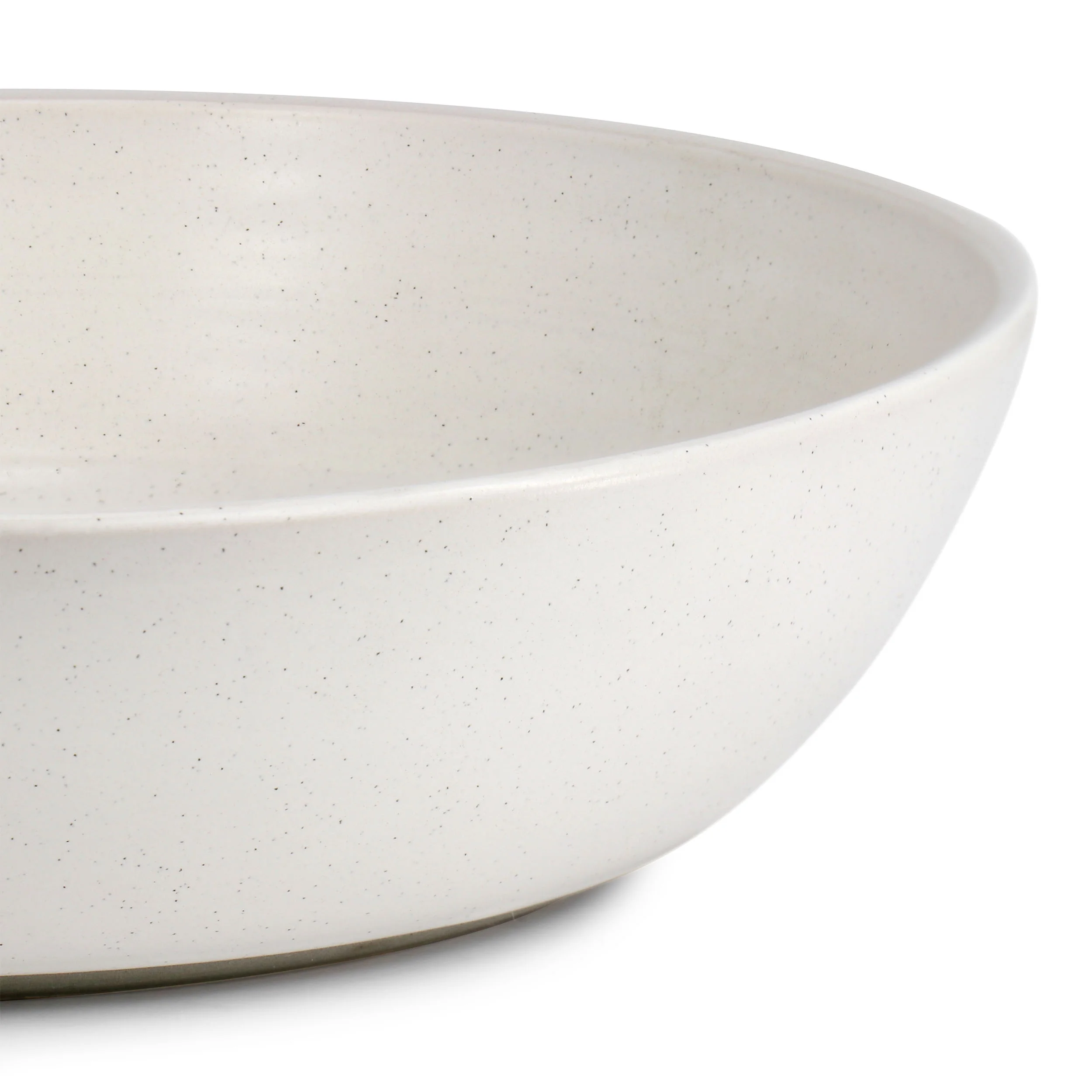 Bee and Willow Milbrook 10 Inch Stoneware Serving Bowl in White Speckle