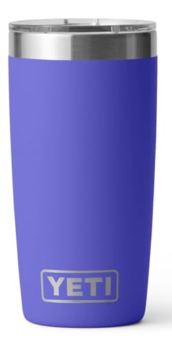 YETI Rambler 10 oz Tumbler, Stainless Steel, Vacuum Insulated with MagSlider Lid, Firefly Yellow