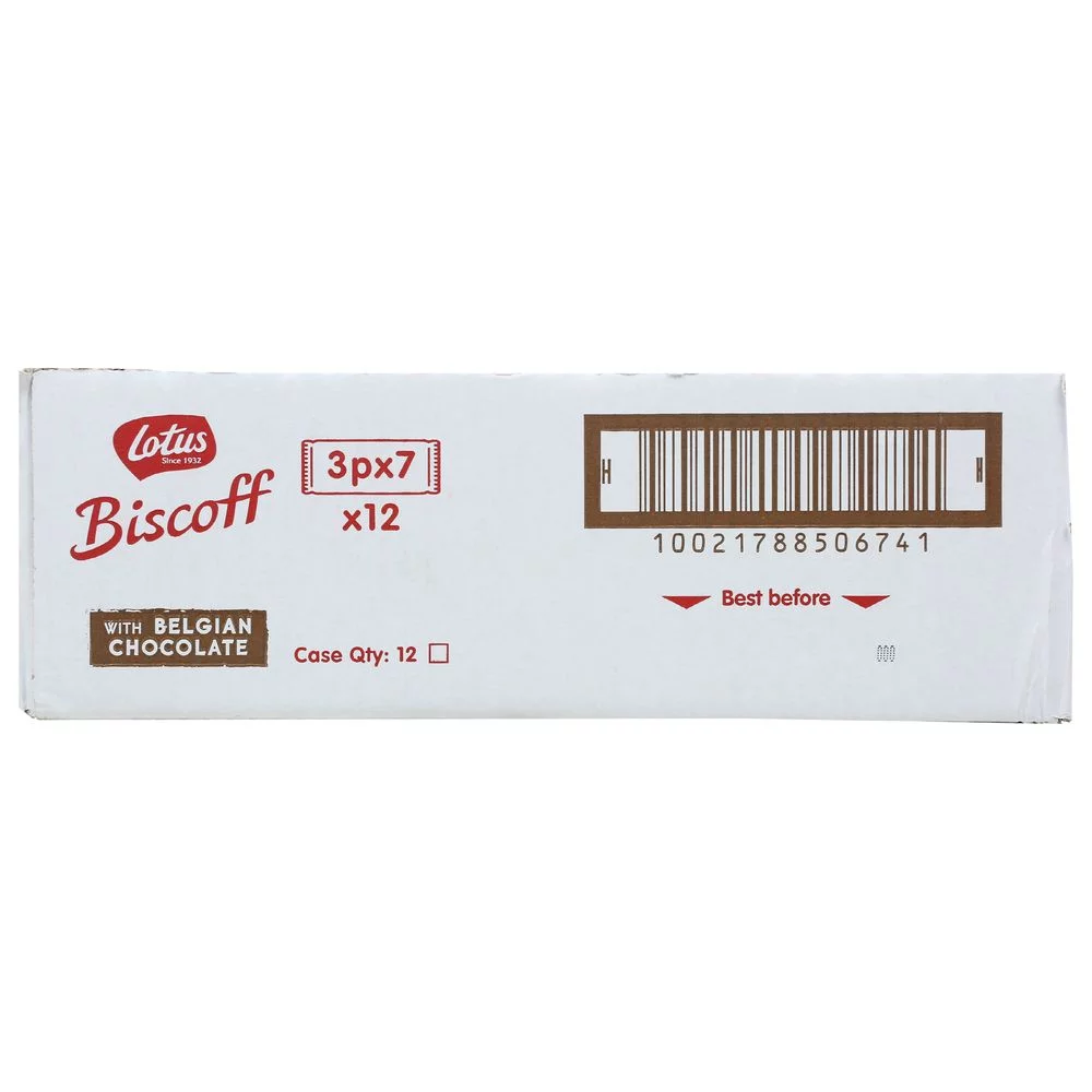 Biscoff Cookie Caramelized Biscuits, With Belgian Chocolate, 7 Fresh Packs