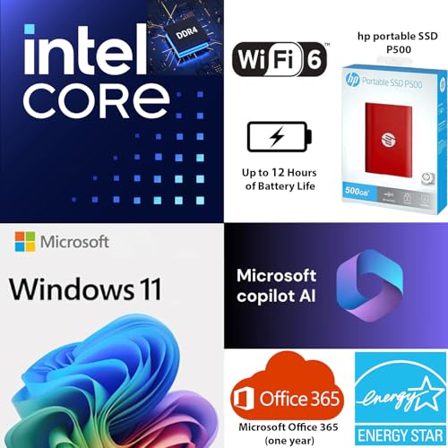 HP 14 Ultrabook • Intel 4-Core N150 • Microsoft 365 • Copilot AI • 32GB RAM • 1.6TB Storage (128GB UFS withHP 512GB P500 Portable SSD + 1TB OneDrive) • Wi-Fi 6 • 12 Hr Battery • Lavender • Win 11