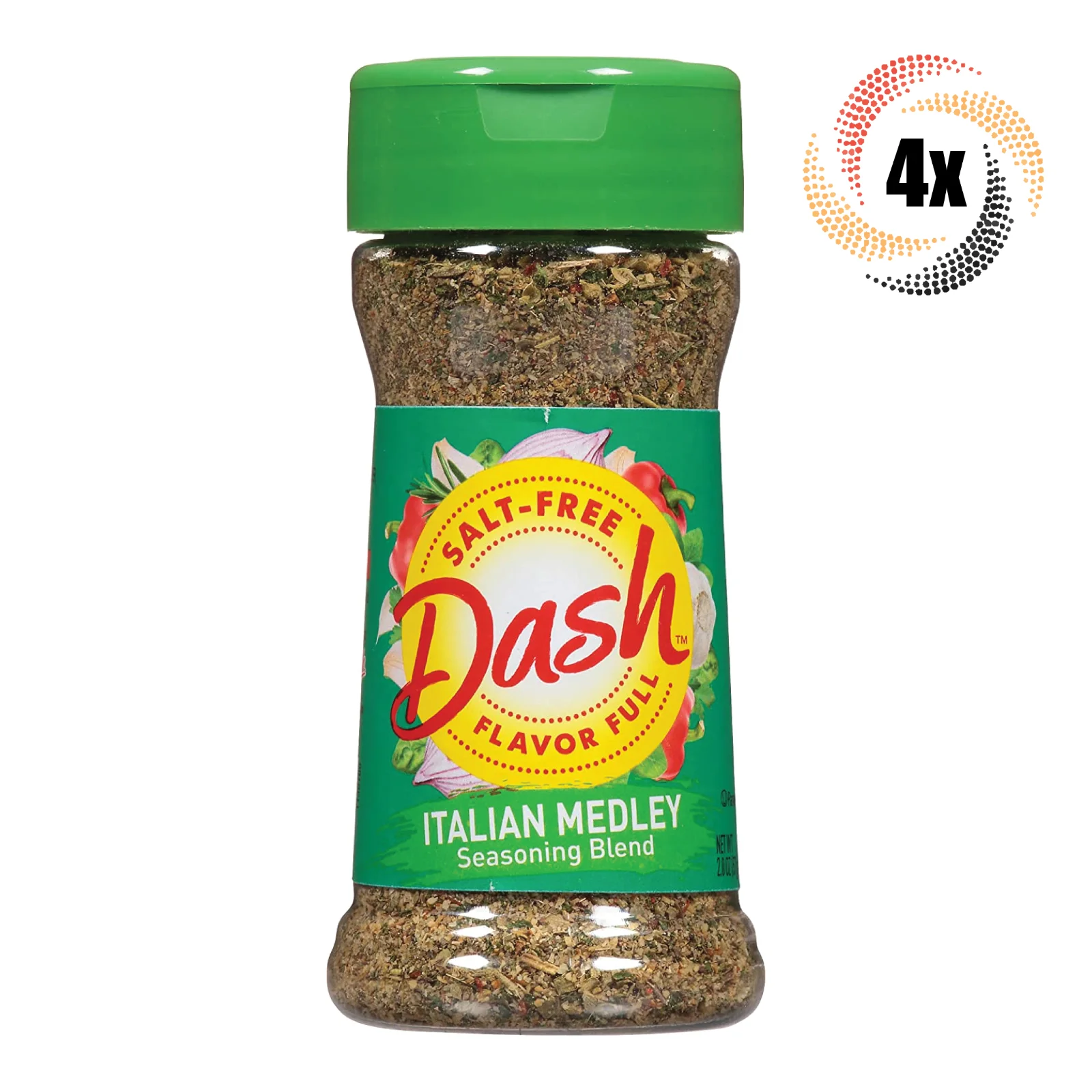4x Shakers Mrs Dash Flavor Full Salt Free Italian Medley Seasoning Blend 2oz