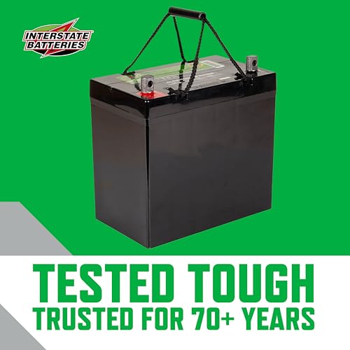 Interstate Batteries 12V 35AH Sealed Lead Acid (SLA) AGM Deep Cycle Battery (DCM0035) Insert Terminals