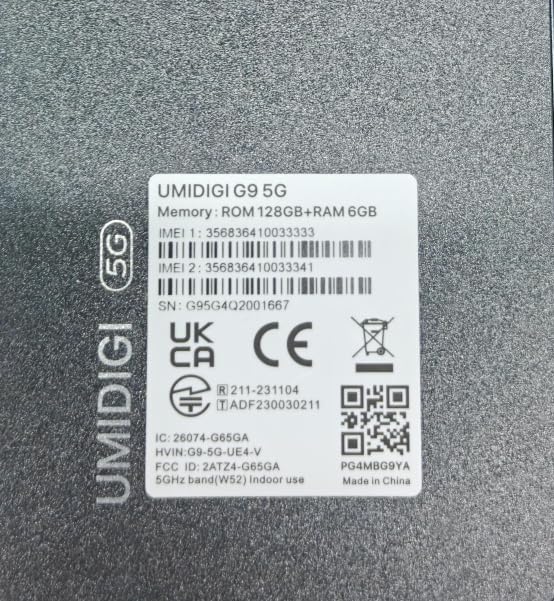 UMIDIGI G9 5G Cell Phone, Android 14 Unlocked Phones, 12(6+6) GB +128GB/1TB TF Expand, 5G Dual SIM, 50MP Camera, 6.75