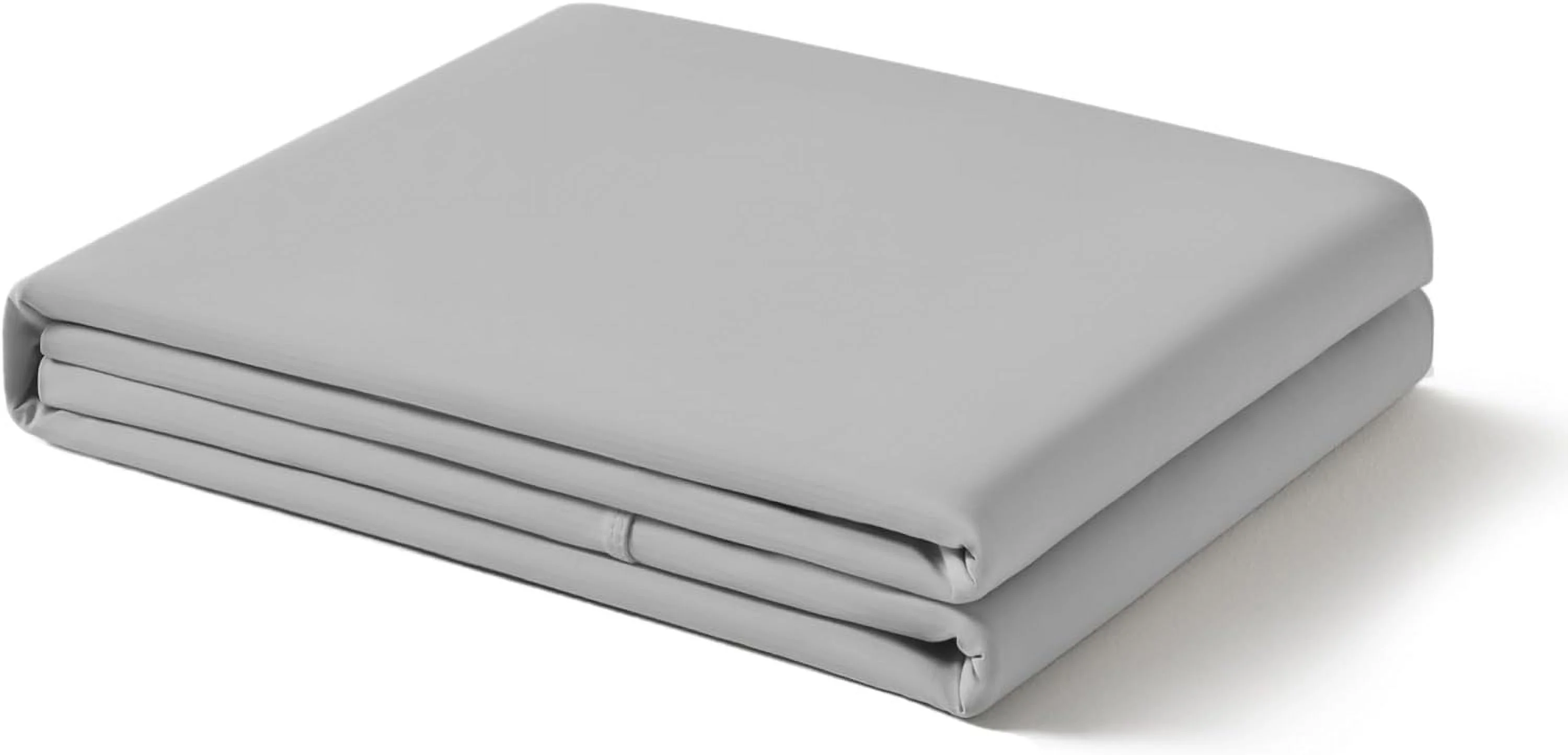 WAGEE® Evercool®+ Flat Sheet, Silver Infused Cooling Bedding for Hot Sleeper and Night Sweat, Smooth Top Sheet, Machine Washable, for Fresh and Hygienic Sleep (Cool Gray, King/Cal King)