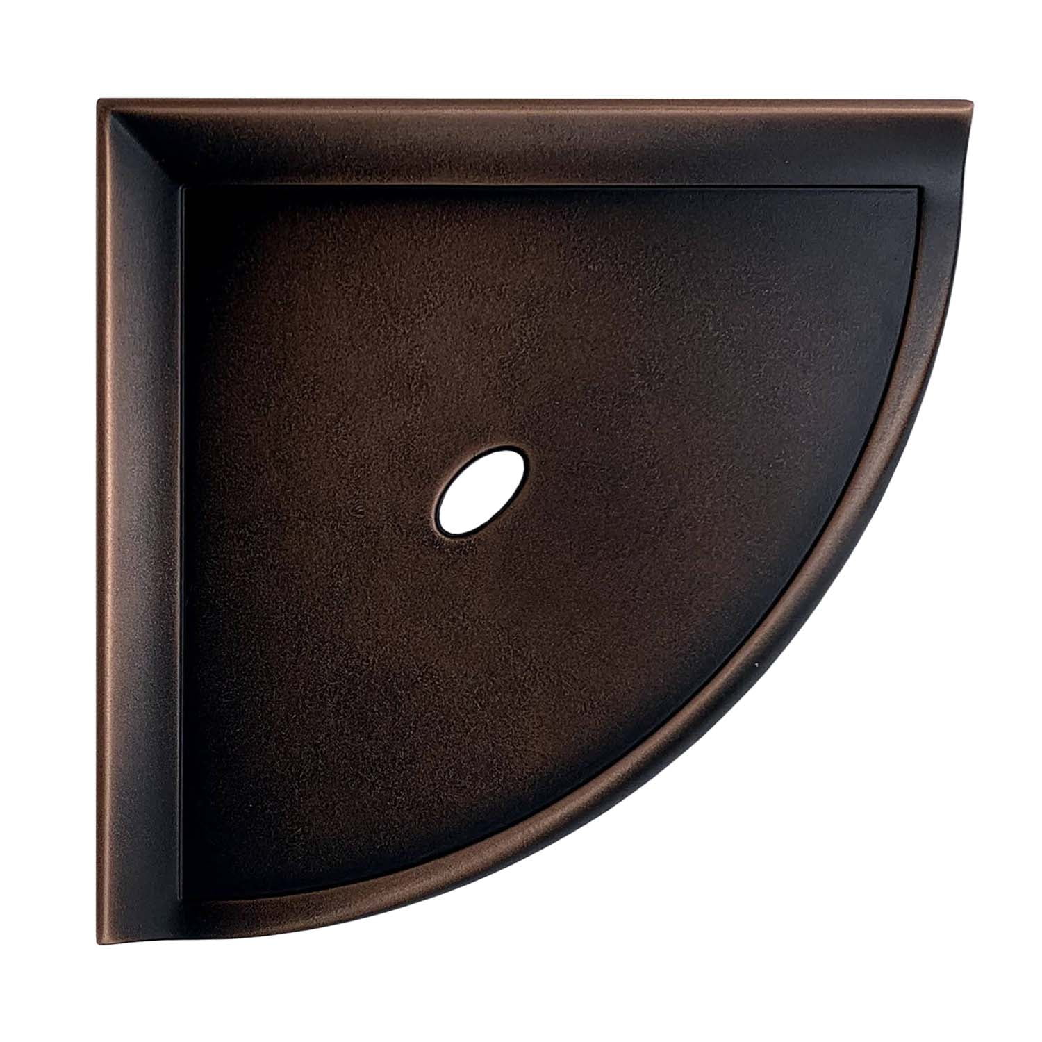 Questech Decor Shower Shelf, 8 inch Metro Flatback Oil Rubbed Bronze