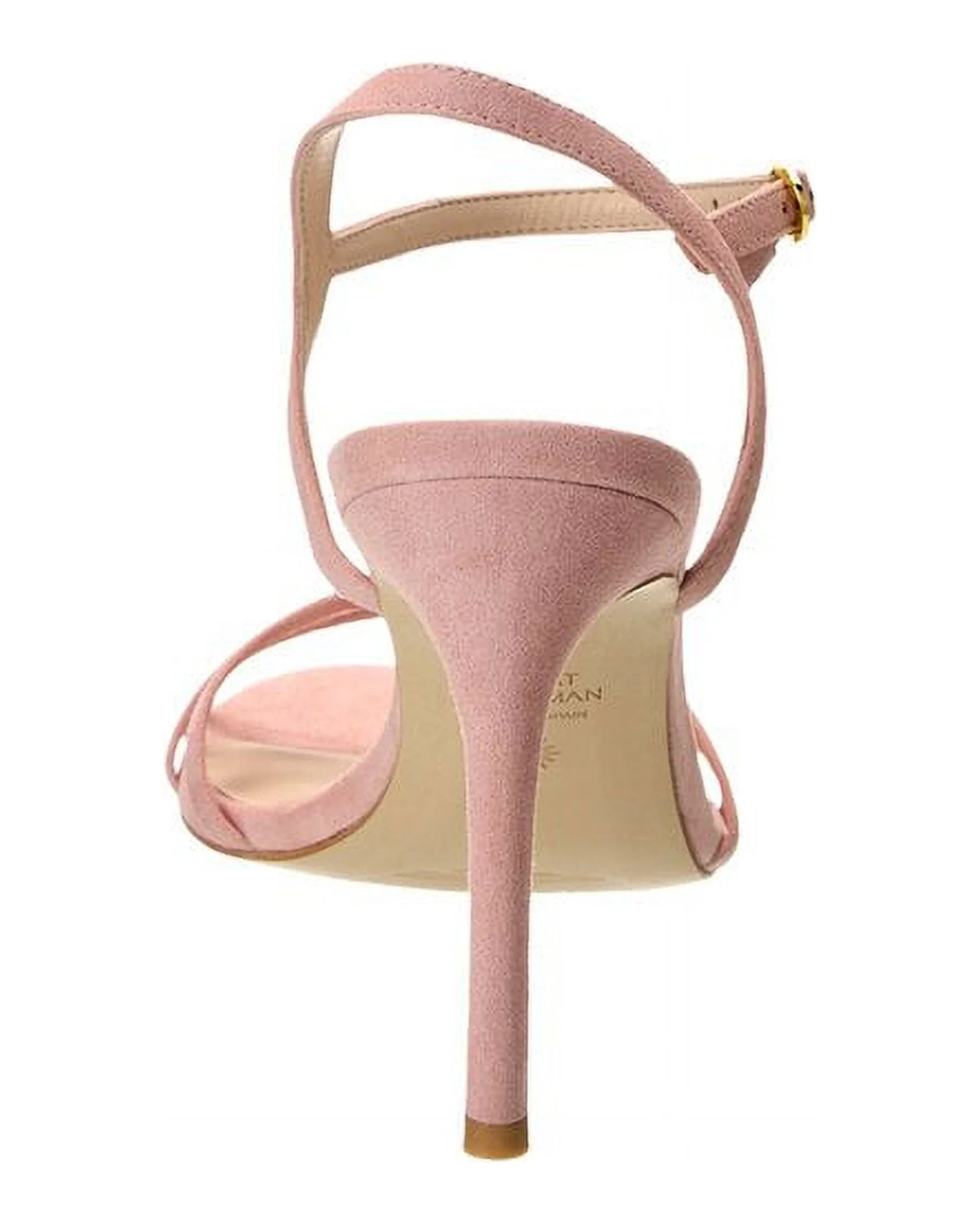 Stuart Weitzman Starla 105 Suede Sandal, 10, Pink