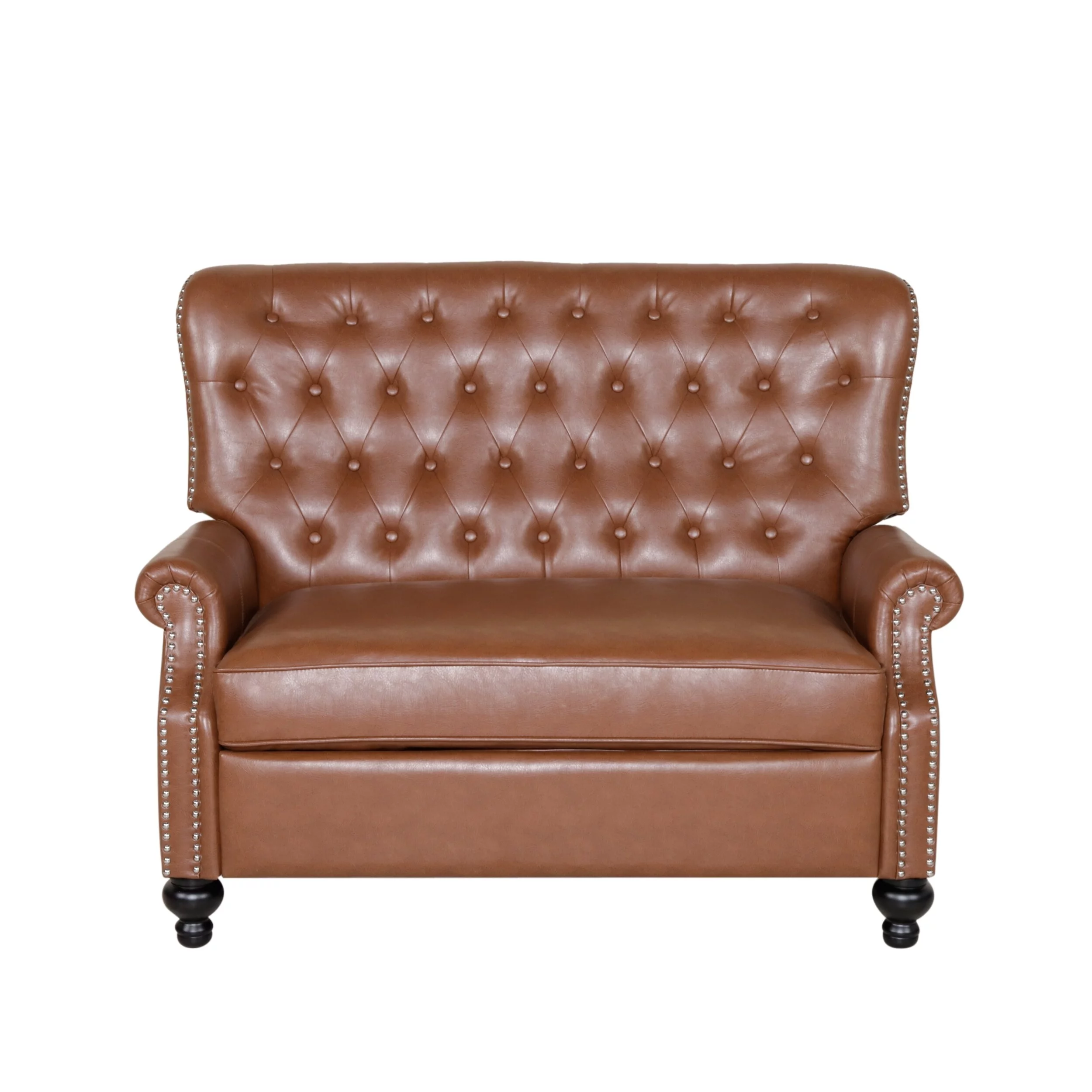 Christopher Knight Home Trillium  Faux Leather Oversized Recliner with Nailhead Trim by  Espresso/ Cognac