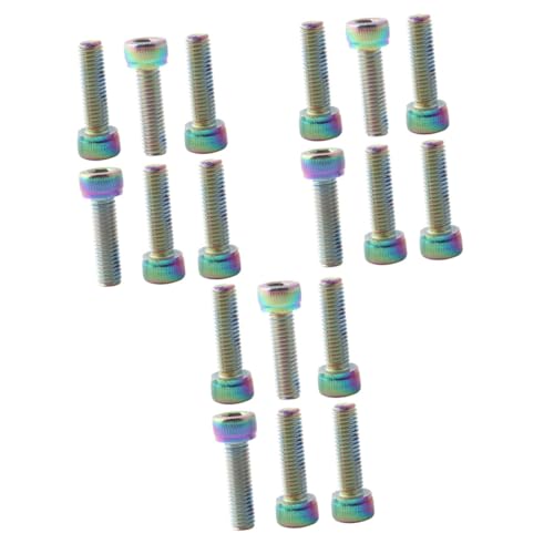 12 Pcs Stem Screw Bolts for Road Bike Headset Screw Bike Stainless Steel Bolts Bike Accessories Bike Fixed Gear Screw Bike Handlebar Stem Bolts Handle Riser Screw Bike Screw
