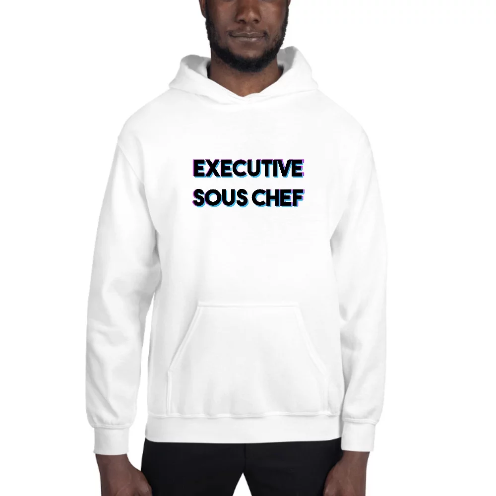 L Tri Color Executive Sous Chef Hoodie Pullover Sweatshirt By Undefined Gifts