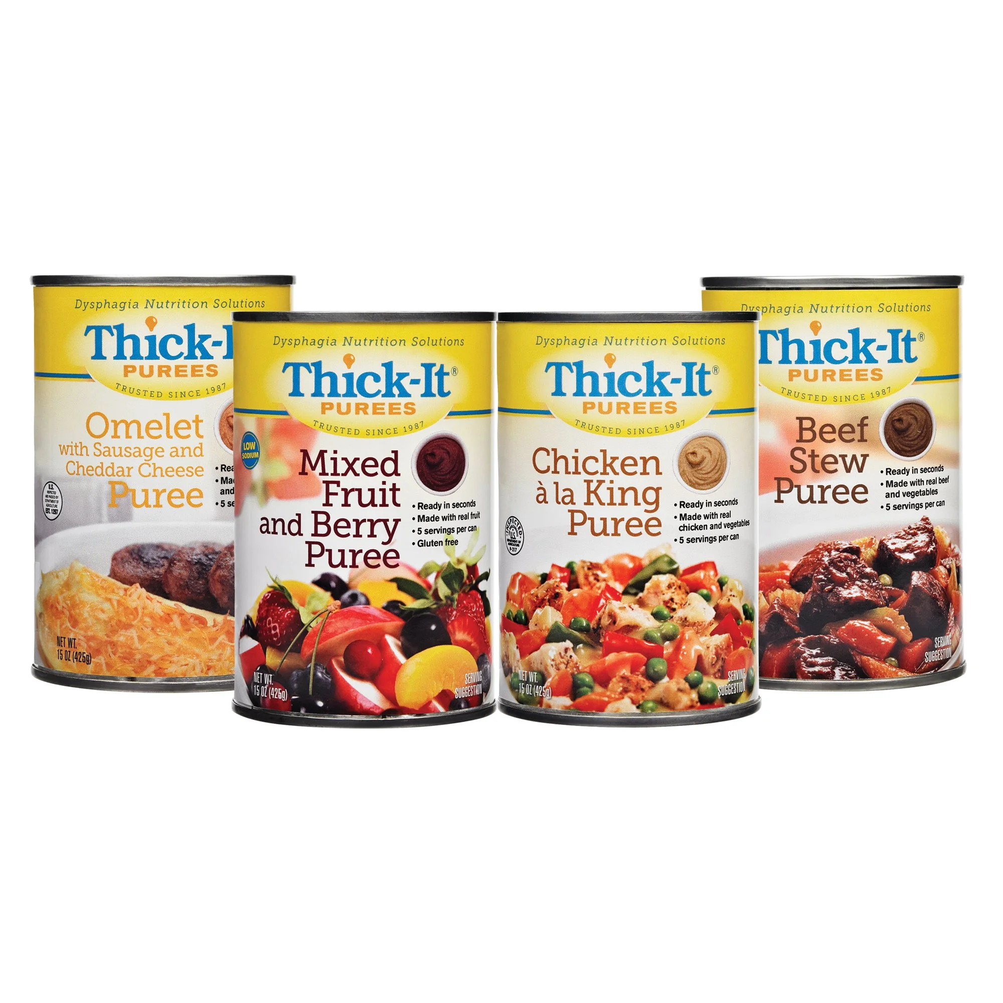 Thick-It Puree 15 oz. Can Beef Stew  Ready to Use Puree Case of 12