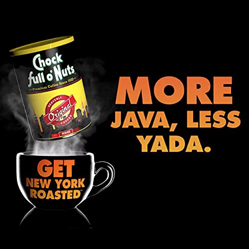 Chock Full o’Nuts Uptown Express Ground Coffee, Dark Roast – (10.5 Oz. Can) – Extra Caffeine – Bold, Full-Bodied and Intense Flavored Dark Blend