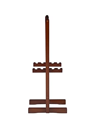 Linon Nikki Brown Faux Marble Tray Table Set