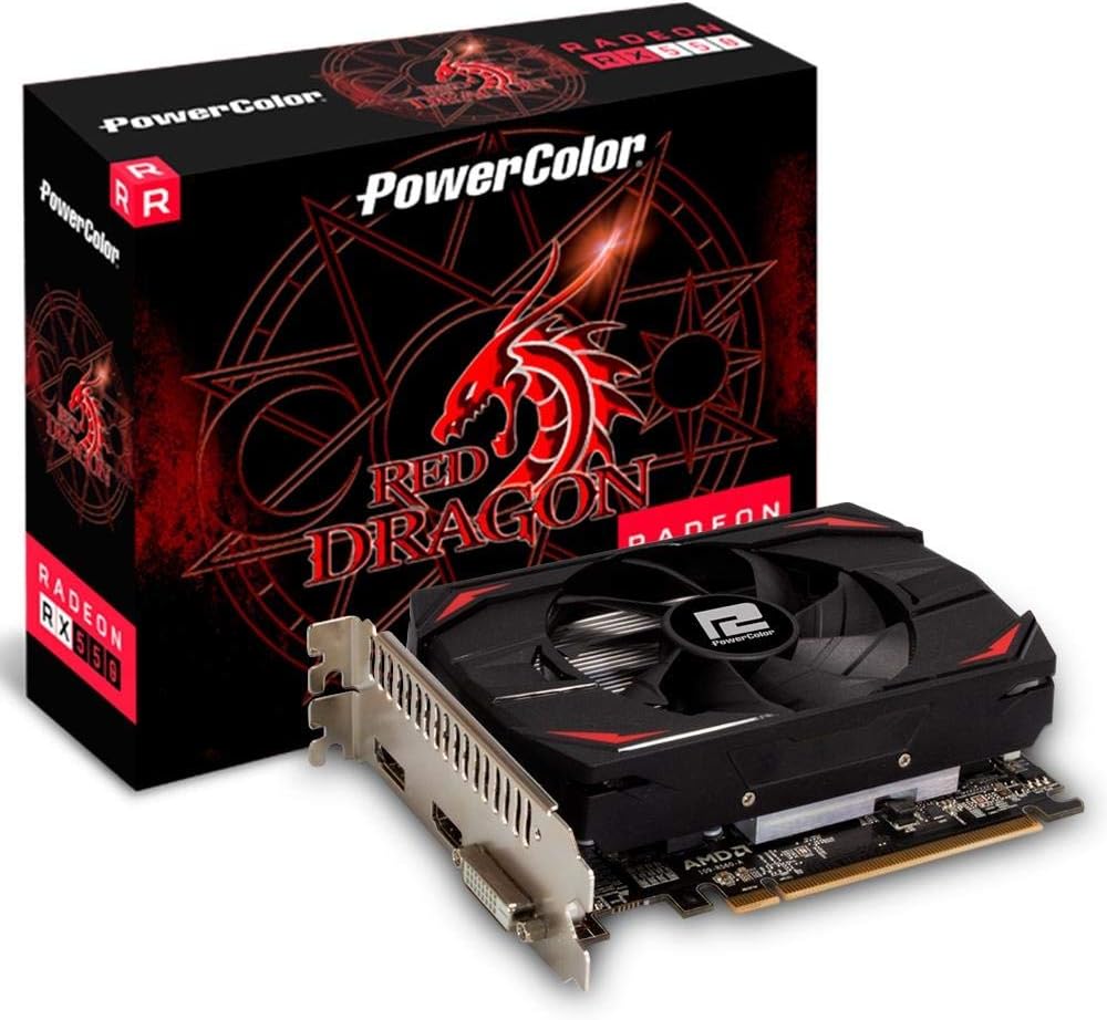 PowerColor AMD Radeon RX 550 4GB Red Dragon Graphics Card