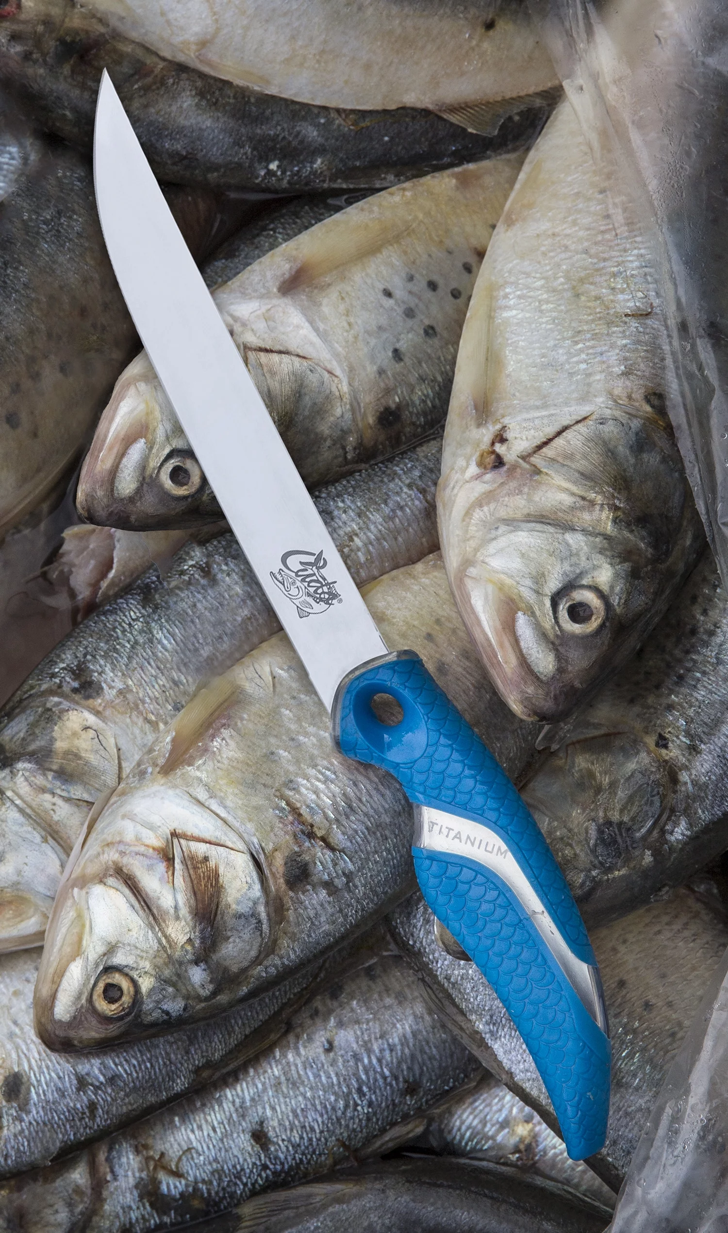 Cuda Titanium Bonded Wide Fish Fillet Knife, 7