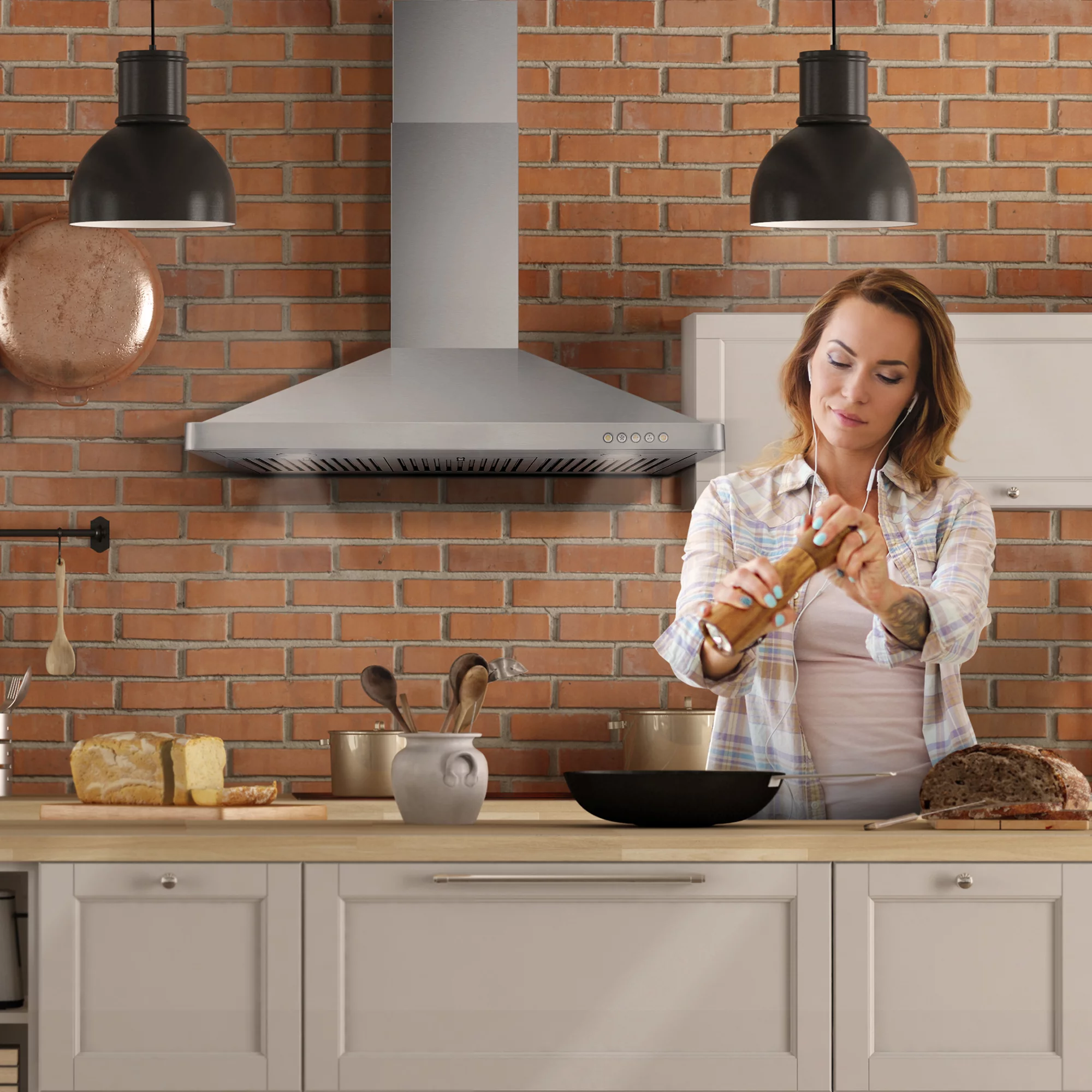 Cosmo 2 Piece Kitchen Appliance Package with 36