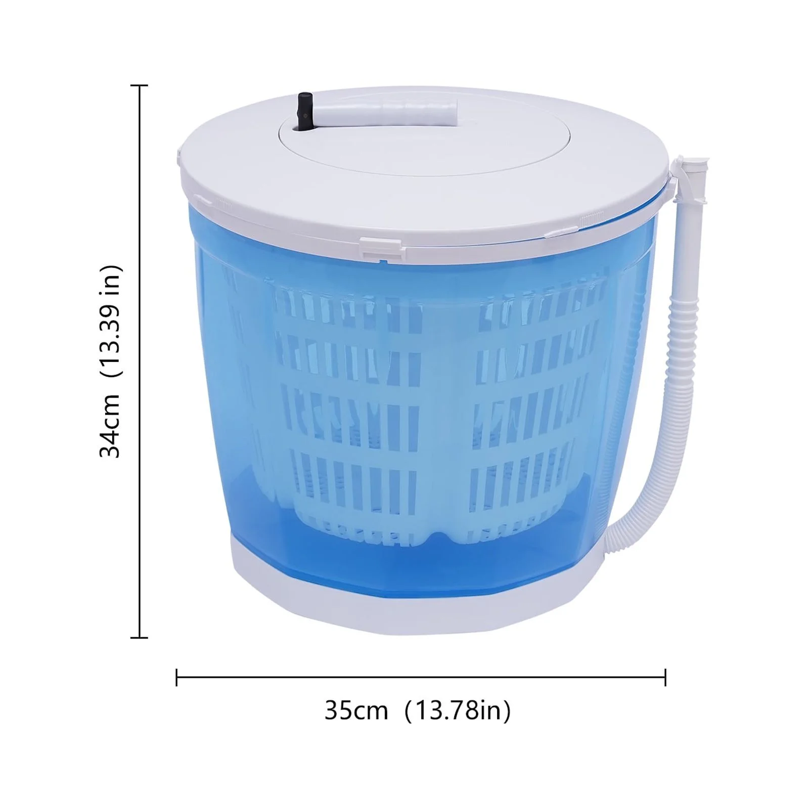 Portable Mini Spin Dryer Traveling Outdoor Compact Manual Dryer Energy-saving