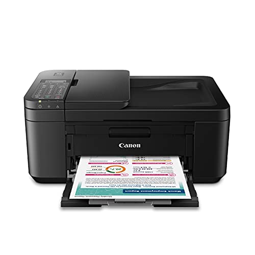 Canon PIXMA TR4720 All-in-One Wireless Printer Home use, with Auto Document Feeder, Mobile Printing and Built-in Fax, White