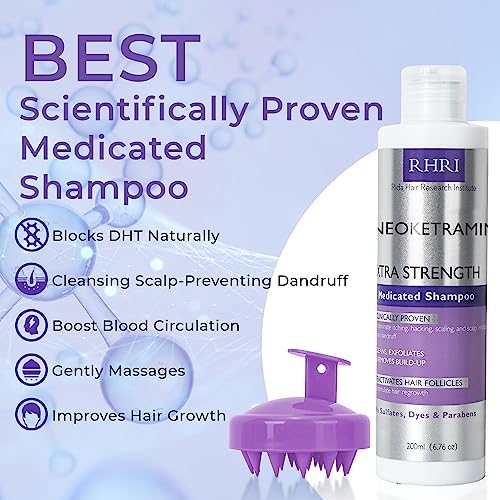 Anti Fungal Shampoo for Men & Women | Anti Dandruff, Medicated, Folliculitis Shampoo for Dry Scalp, Psoriasis, Ringworm | for Itchy, Flaky & Irritated Scalp | No Paraben & Sulphate