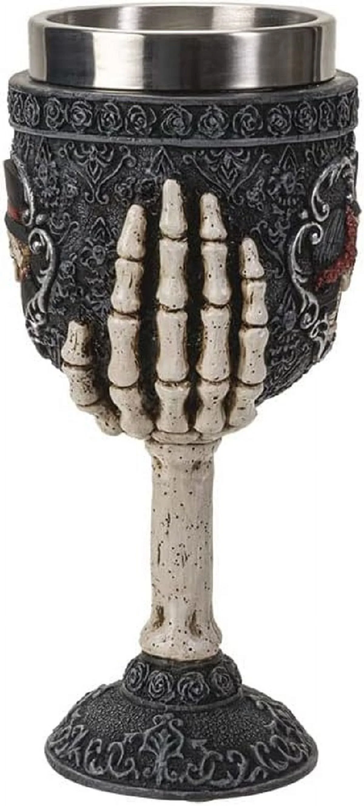 Pacific Giftware Skeleton Couple Ceremony Chalice Goblet Wine Cup