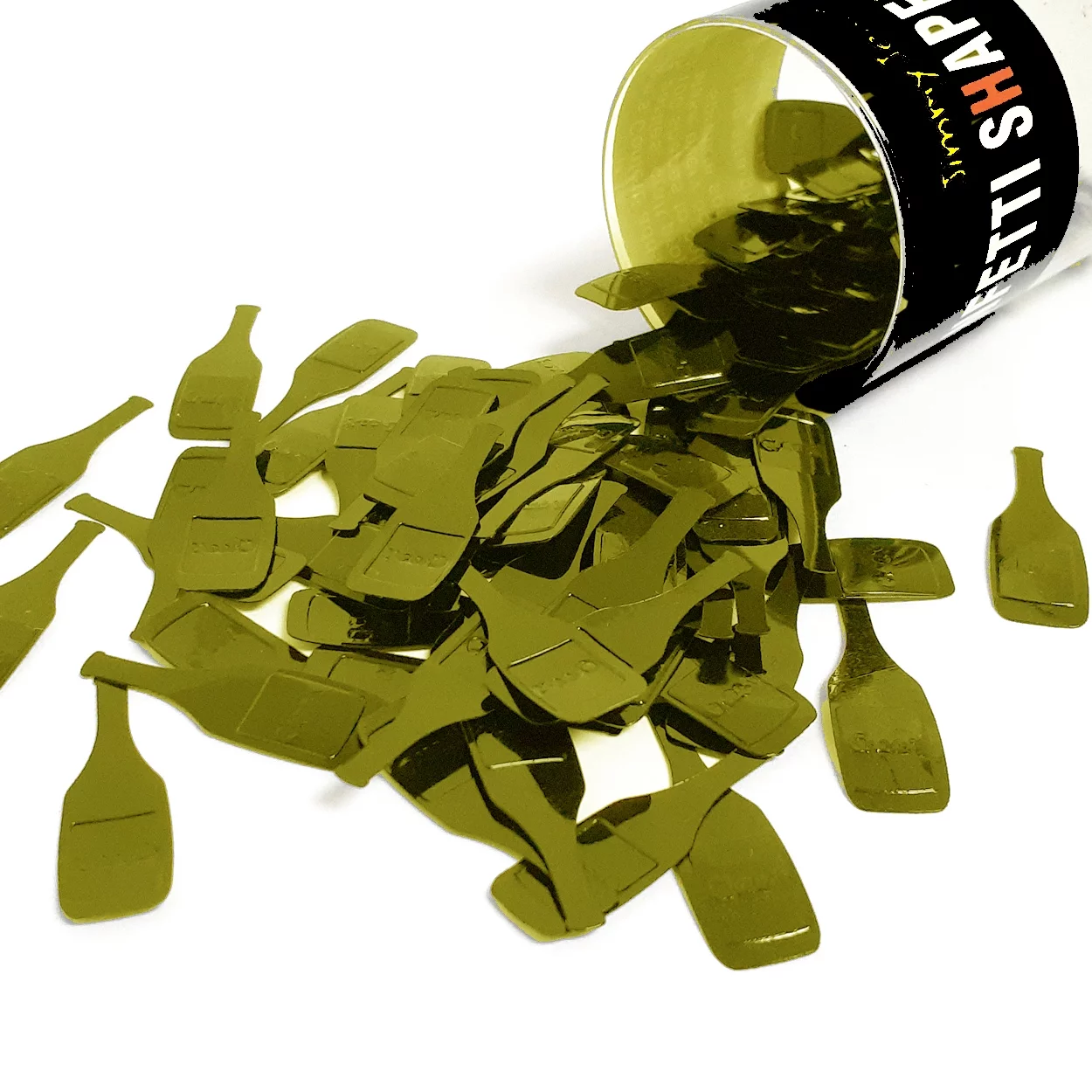 Confetti Champagne Bottle Gold - Half Pound (8 oz) - CCL9300