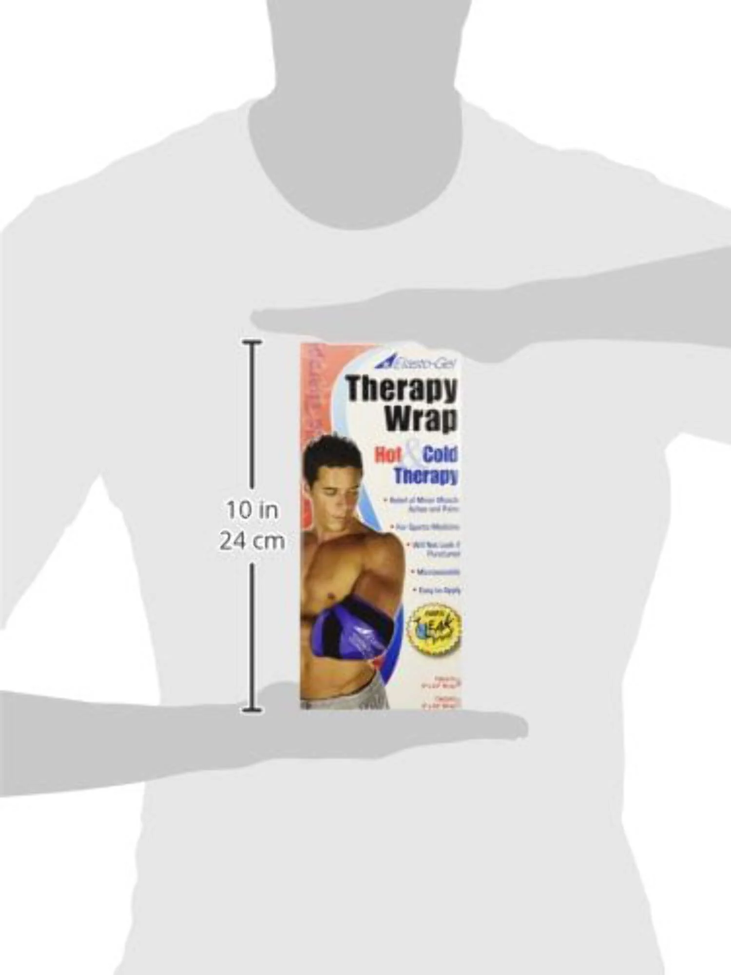 Elasto Gel Hot / Cold Therapy Wrap with Cover, 9 X 24 Inch | 1 Each