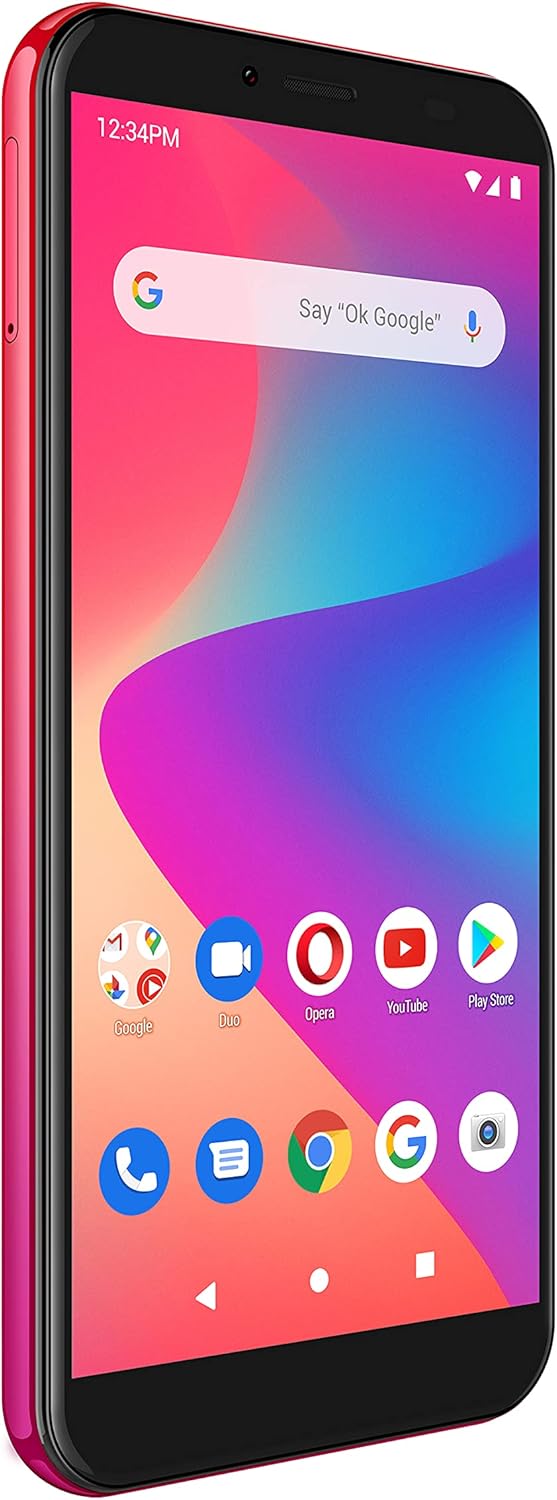 BLU G50 | 2021 | All Day Battery | Unlocked | 5.5” HD+ Display | 32 GB | 13MP Camera | US Version | US Warranty | Red