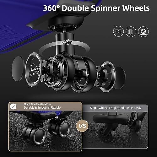 SHOWKOO Luggage Sets 3 Piece Softside Expandable Lightweight Durable Suitcase Sets Double Spinner Wheels TSA Lock Armygreen (20in/24in/28in)