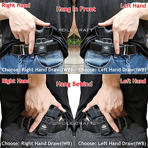 Ruger LCP 380 Holster IWB Kydex Holster Custom Fit: Ruger LCP 380 Auto Pistol - Inside Waistband Concealed Carry - Adj. Cant Retention - Cover Mag-Button - No Wear - No Jitter (Incompatible with attachments such as light/laser)