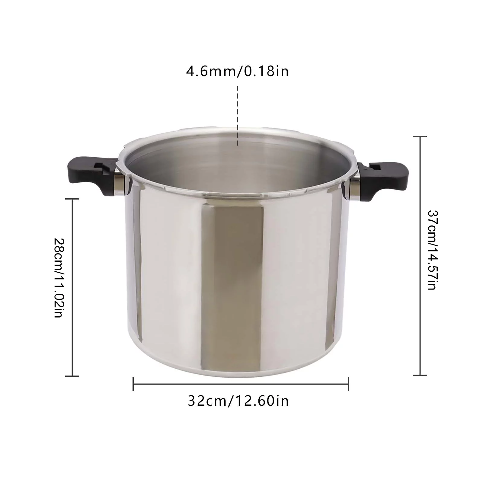 Loyalheartdy 23 Quart Pressure Cooker Canner with Pressure Control, Explosion Proof Pressure Pot Cookware with Steam Release Valve