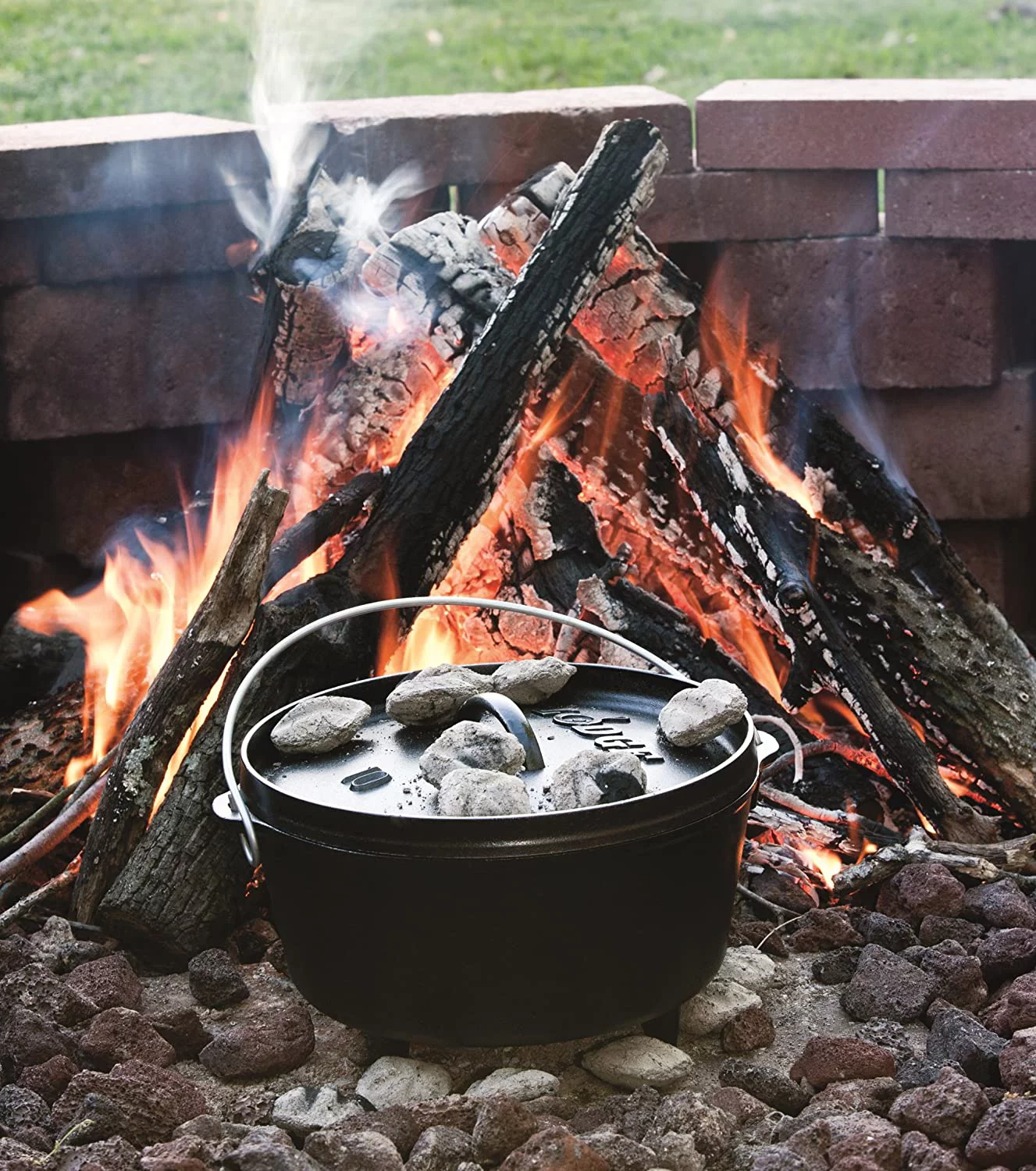 Cast Iron Deep Camp Dutch Oven, Pre-Seasoned, 5-Quart
