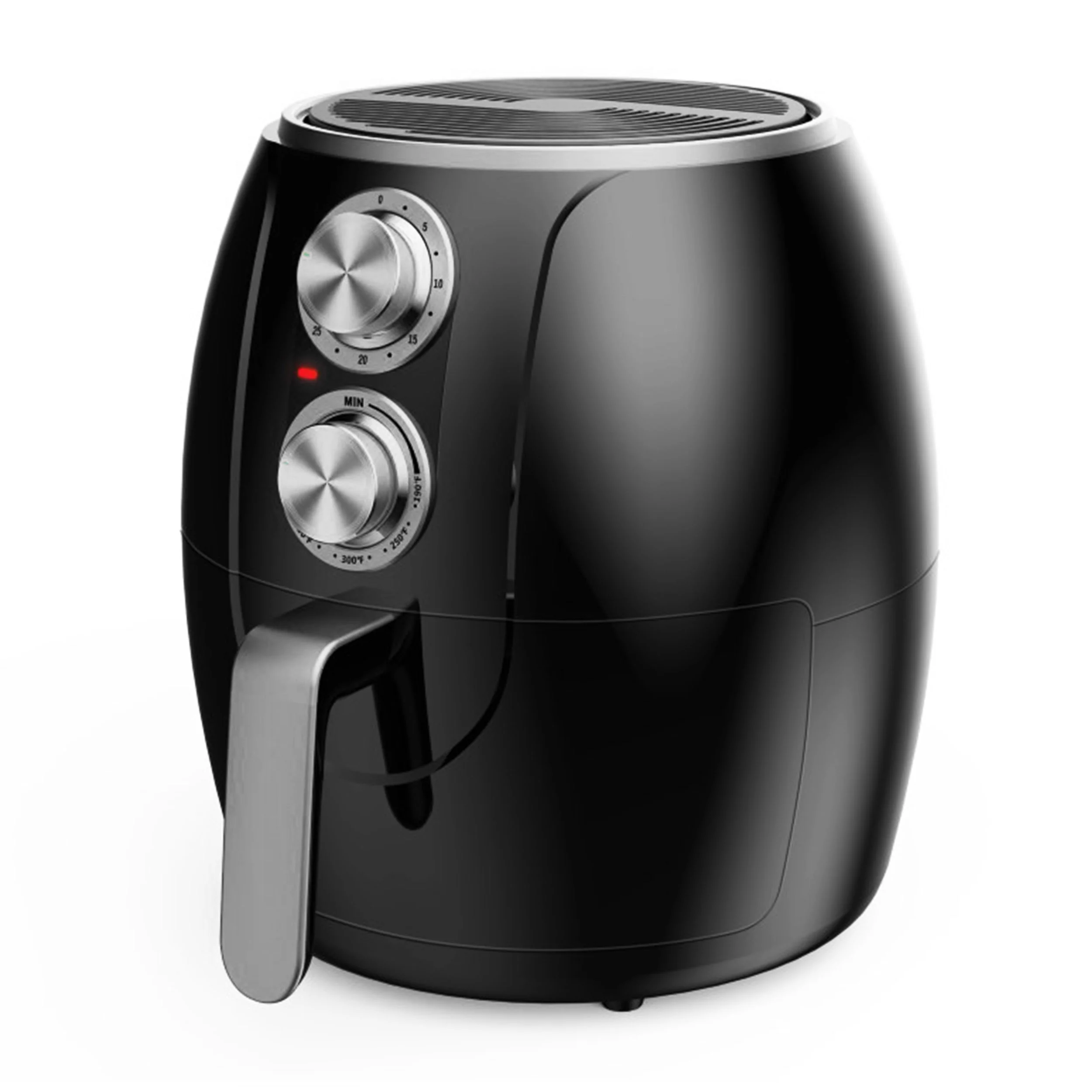Brentwood Appliances 3.2 Quart Air Fryer with Timer and Temp Control- Black and Silver