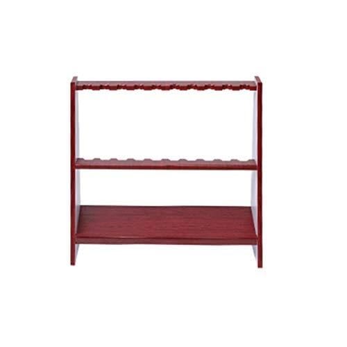 Wall-Mounted Pool Cue Rack - 10 Holes Billiard Stick Holder, Wooden Vertical Storage, Easy Install for Game Rooms & Billiard Centers, Durable Cue Organizer