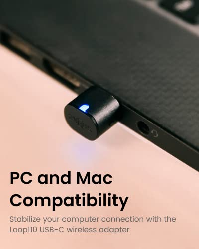 SHOKZ OpenComm2 UC - Bone Conduction Bluetooth Stereo Computer Headset with Boom Mic - USB-C Compatible with PC and Mac - Zoom Certified, with Bookmark