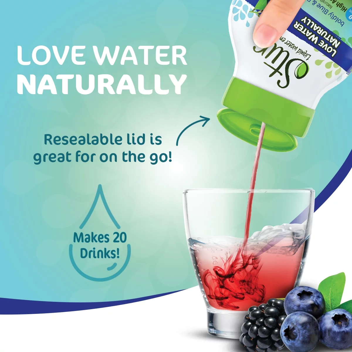 Stur - Coconut Pineapple, Liquid Water Enhancer Drink Mix, 1.62 fl oz Bottle (10 Pack)