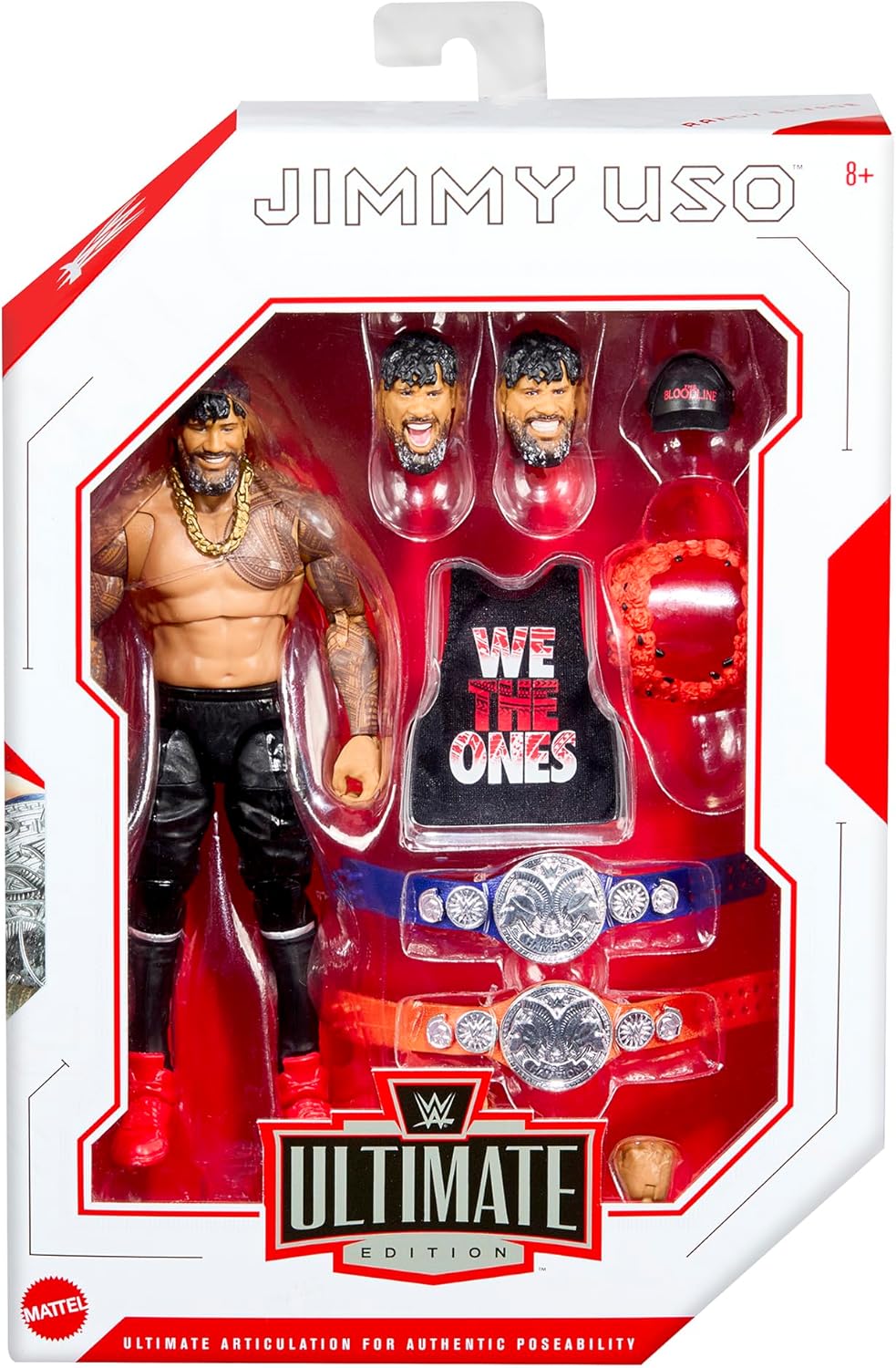 Ringside Jimmy USO (Bloodline) - WWE Ultimate Edition Exclusive Toy Wrestling Action Figure