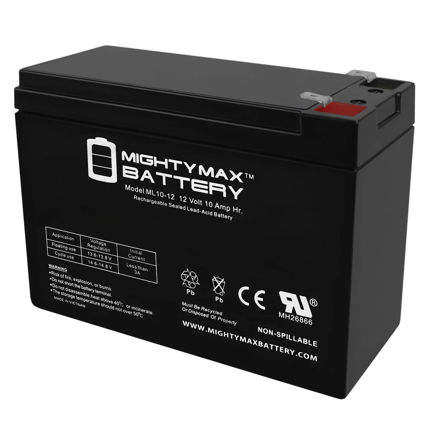 12V 10AH Battery Replaces Zhejiang Haijiu 6-DFM12A F2 + 12V Charger